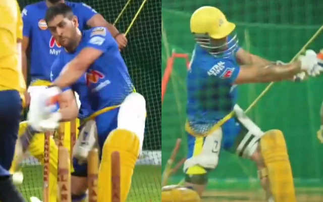 Watch! MS Dhoni turns back the clock with some massive sixes during practice ahead of IPL 2021